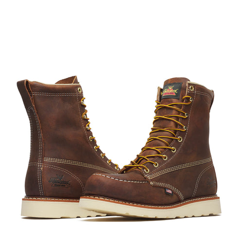 Thorogood American Heritage – 8″ Trail Crazy Horse Safety Toe – Moc Toe MAXWear Wedge™