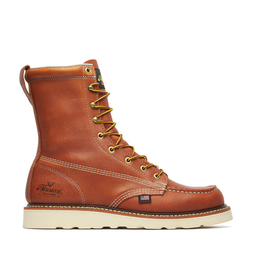 Thorogood American Heritage – 8″ Tobacco Moc Toe – MAXWear Wedge™