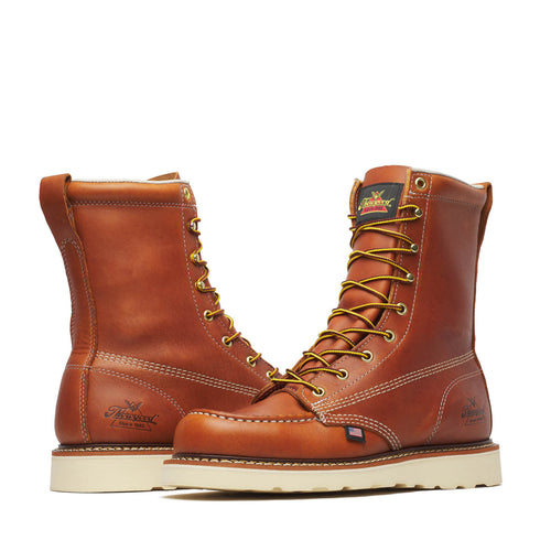 Thorogood American Heritage – 8″ Tobacco Moc Toe – MAXWear Wedge™
