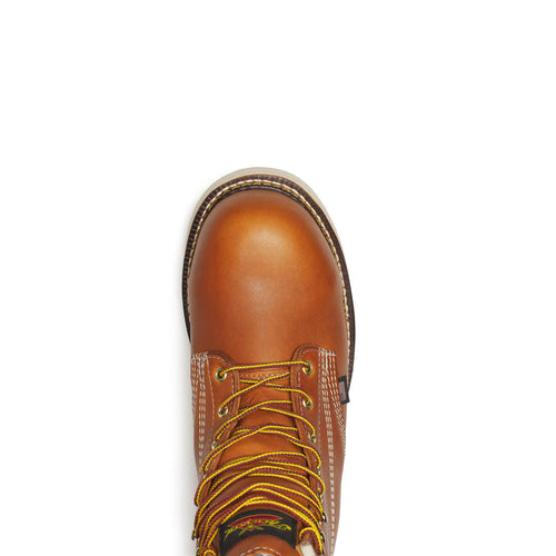Thorogood American Heritage – Waterproof – 8″ Tobacco Composite Safety Toe – Plain Toe MAXWear Wedge™